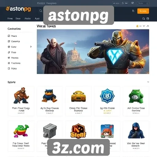 Recursos inovadores do site astonpg